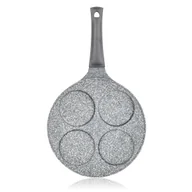 Patelnie - Banquet Patelnia na 4 racuchy z powierzchnią nieprzywierającą Granite Grey, śr. 26 cm - miniaturka - grafika 1