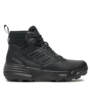 Trekkingi adidas Unity Leather Mid RAIN.RDY IF4977 Czarny - Buty trekkingowe męskie - miniaturka - grafika 1