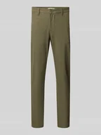 Spodnie męskie - Chinosy o kroju slim fit z dodatkiem wiskozy model ‘MARK’ - miniaturka - grafika 1