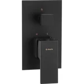 Baterie podtynkowe - Deante BAT ANEMON BIS NERO NATRYSKOWA PODTYNKOWA Z PRZEŁĄCZNIKIEM NATRYSKU - miniaturka - grafika 1