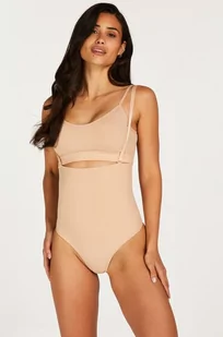 Hunkemöller Stringi bezszwowe z wysokim stanem Beżowy - Majtki damskie - miniaturka - grafika 1
