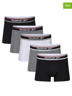 Reebok Bokserki (5 par) "Jay" w kolorze białym, antracytowym i szarym - Majtki męskie - miniaturka - grafika 1