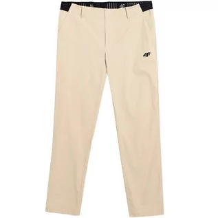 Spodnie męskie - Spodnie Męskie 4F Beżowe H4L21 Spmtr081 83S-L - grafika 1