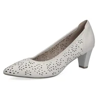 Czółenka - CAPRICE Damskie czółenka 9-22533-42, biała nappa, 40,5 EU, White Nappa, 40.5 EU - miniaturka - grafika 1