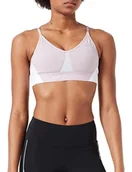 Biustonosze - Nike Damski biustonosz sportowy Indy Pro Cln Bra Plum Chalk/White/Metallic Sil m - miniaturka - grafika 1