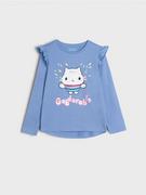 Koszulki dla dziewczynek - Sinsay - Koszulka Koci domek Gabi - błękitny - miniaturka - grafika 1