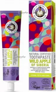 Agafia Agafia - Receptury Babuszki Agafii - Natural Toothpaste - Wild Apple of Siberia - Naturalna pasta do zębów - Dzikie Jabłko z Syberii - 85 g - Płyny do płukania jamy ustnej - miniaturka - grafika 1