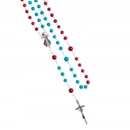 Różaniec szklany Jezus Miłosierny - Różańce - miniaturka - grafika 1