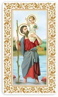 Ikony i obrazy sakralne - Obrazki z modlitwą do Świętego Krzysztofa - miniaturka - grafika 1