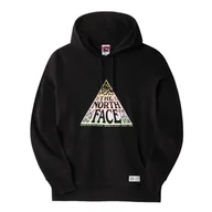 Bluzy damskie - Damska Bluza THE NORTH FACE W REGRIND HOODIE NF0A7X2QJK31 – Czarny - miniaturka - grafika 1