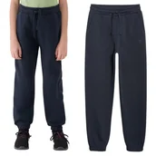 Spodnie i spodenki dla dziewczynek - Spodnie Dresowe Chłopięce 4F Joggery Sportowe Granatowe 4FJWMM00TTROM1510 Granatowy 128 - miniaturka - grafika 1