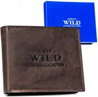 Portfele - Duży, skórzany portfel męski w orientacji poziomej - Always Wild - miniaturka - grafika 1