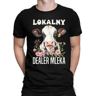 Koszulki męskie - Lokalny dealer mleka - męska koszulka na prezent - miniaturka - grafika 1