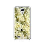Etui i futerały do telefonów - Etui, Samsung Galaxy S4, z białymi różami - miniaturka - grafika 1