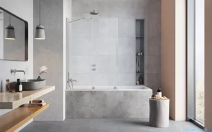 Radaway Furo Brushed Nickel PND II parawan nawannowy 180cm lewy szczotkowany nikiel 10109938-91-01L/10112894-01-01 - Akcesoria do armatury i ceramiki - miniaturka - grafika 3