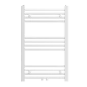 Grzejniki łazienkowe - GRZEJNIK ŁAZIENKOWY KALORYFER NOWOCZESNY DRABINKOWY BIAŁY 80x50 cm RAVEN - miniaturka - grafika 1