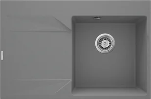 Deante Zlewozmywak granitowy 1-komorowy Evora szary metalik ZQJ_S11L - Zlewozmywaki - miniaturka - grafika 1