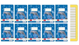 Herlitz 3320207 zeszyty A5, 16 kartek, liniatura 02, w linie z marginesami, z papieru z certyfikatem FSC, opakowanie ekonomiczne 10 sztuk, różne wzory 3320207 - Pozostałe książki - miniaturka - grafika 1