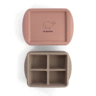 Zestawy naczyń dla dzieci - Filibabba Silikonowy pojemnik do mrożenia posiłków 2pack Rose Mix - miniaturka - grafika 1