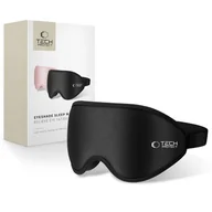 Akcesoria do bielizny - Opaska na oczy do spania Tech-Protect Eyeshade Sleep Mask Matte Black - miniaturka - grafika 1