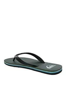 Quiksilver MOLOKAI klapki męskie, Black Green Blue, 32 EU - Klapki i japonki męskie - miniaturka - grafika 1