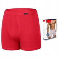 Majtki męskie - BOKSERKI MĘSKIE CORNETTE authentic CZERWONY r. XL - miniaturka - grafika 1