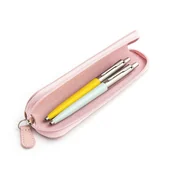 Zestawy piśmiennicze - Zestaw prezentowy długopis Parker Jotter Originals Żółty i Pastelowy Niebieski z różowym etui - miniaturka - grafika 1