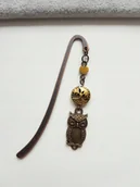 Zakładki do książek - Antyczna Zakładka Do Książki Sowa Serce Drzewo - miniaturka - grafika 1