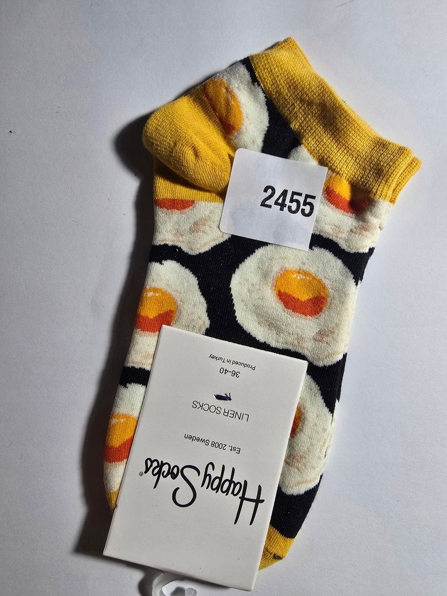Kolorowe skarpety Happy Socks stopki unisex rozmiar 36-40 (2455)