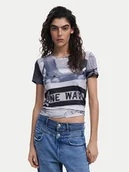 Koszulki i topy damskie - Desigual T-Shirt Potomac 25SWTKA0 Szary Slim Fit - miniaturka - grafika 1