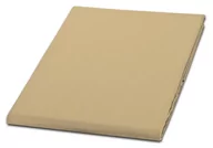 Prześcieradła - Prześcieradło 160x210 z satyny bawełnianej Gold beżowe Matex - miniaturka - grafika 1