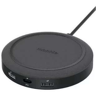 Mophie Universal Wireless Charging Hub ładowarka do czterech urządzeń ładowanie bezprzewodowe 10W dodatkowe 3 porty USB A 12W USB A 18W USB C 20W czarny 401307464 - Ładowarki do telefonów - miniaturka - grafika 2