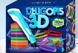 DŁUGOPIS 3D Dla Dzieci DRUKARKA 3 D PEN Magiczny + WKŁADY PLA 110 METRÓW - Długopisy - miniaturka - grafika 1