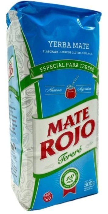 Yerba Mate Rojo Elaborada Especial Para Terere 500g