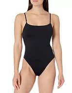 Stroje kąpielowe - Seafolly Damski kostium kąpielowy Square Neck Maillot, czarny, 40 PL - miniaturka - grafika 1