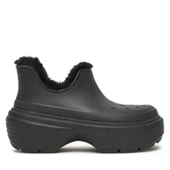 Śniegowce damskie - Śniegowce Crocs Stomp Lined Shorty Boot 210673 Czarny - miniaturka - grafika 1