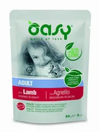 Mokra karma dla kotów - Oasy Lifestage Adult With Lamb Chunks in Gravy 85 g - miniaturka - grafika 1