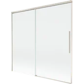 Parawany nawannowe - Mexen Rox parawan nawannowy 2-skrzydłowy rozsuwany 170 x 150 cm, transparent, nikiel szczotkowany - 8C9-170-001-97-00 - miniaturka - grafika 1