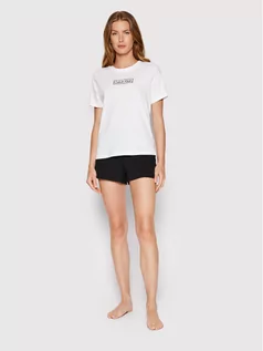 Koszulki i topy damskie - Calvin Klein Underwear Komplet t-shirt i szorty sportowe 000QS6804E Kolorowy Regular Fit - grafika 1