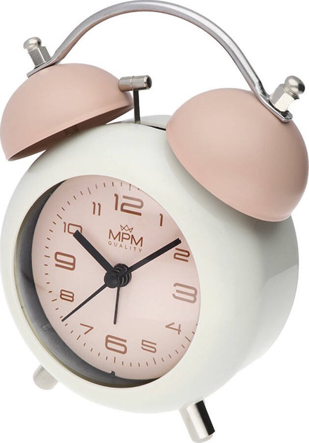 MPM Budzik MPM C01.4433.23 Bell Alarm Cichy Mechanizm