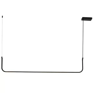 KKS LAMPA wisząca metalowa OPRAWA zwis LED 20W 3000K listwa czarna KKSMP0095-L120 - Lampy sufitowe - miniaturka - grafika 1