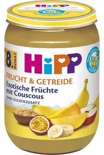 HiPP BIO Deserek Egzotyczne Owoce z Kuskusem - Mleko modyfikowane - miniaturka - grafika 1