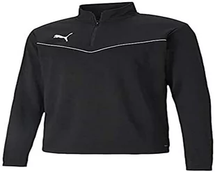 PUMA Puma Męska koszulka TeamRISE 1/4 z zamkiem błyskawicznym, czarno-biała, XXL 657394 - Koszulki męskie - miniaturka - grafika 1