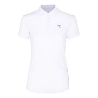 Koszulki i topy damskie - Diadora Diadora L. Polo Court koszulka damska biały biały XL 102172448 - grafika 1