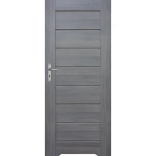 Skrzydło drzwiowe Prim grafit podcięcie 80 P - Drzwi wewnętrzne - miniaturka - grafika 1