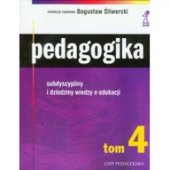 Pedagogika i dydaktyka - Pedagogika. Tom 4. Subdyscypliny i dziedziny wiedzy o edukacji - Gdańskie Psychologiczne - miniaturka - grafika 1