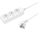 Listwy zasilające - Przedłużacz 3-gniazda z/u 16A 5m /OMY 3x1,5/ biały PS-370 T-110030 - miniaturka - grafika 1