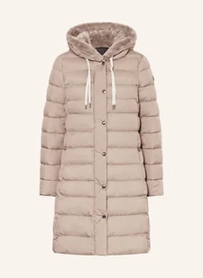 Fuchs Schmitt Płaszcz Pikowany Ze Sztucznym Futrem beige - Płaszcze damskie - miniaturka - grafika 1