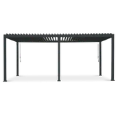 Kratki i pergole - Pergola tarasowa Premium Anthracite 3x6 - Gutroof - miniaturka - grafika 1