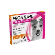 Artykuły przeciw pasożytom - Frontline Tri-Act S 5-10kg pipeta 3 x 1ml) - miniaturka - grafika 1
